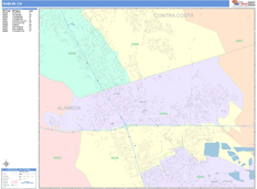 Dublin Digital Map Color Cast Style