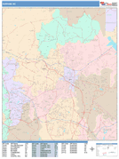 Durham Digital Map Color Cast Style