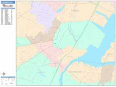 Elizabeth Digital Map Color Cast Style