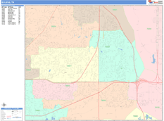 Euless Digital Map Color Cast Style