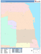 Evanston Digital Map Color Cast Style