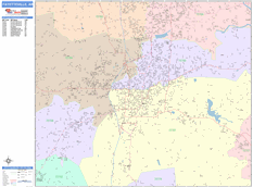 Fayetteville Digital Map Color Cast Style