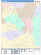 Fayetteville Digital Map Color Cast Style