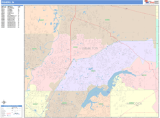 Fishers Digital Map Color Cast Style