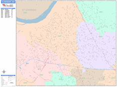 Florissant Digital Map Color Cast Style