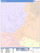 Frederick Digital Map Color Cast Style