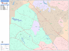 Gaithersburg Digital Map Color Cast Style