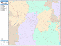 Gastonia Digital Map Color Cast Style