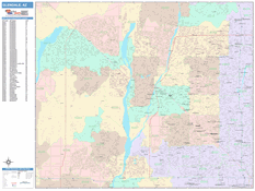 Glendale Digital Map Color Cast Style