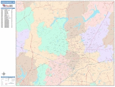 Greensboro Digital Map Color Cast Style