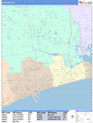 Gulfport Digital Map Color Cast Style