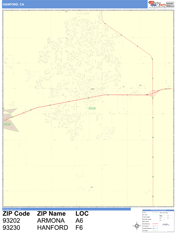 Hanford Digital Map Color Cast Style