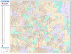 Houston Digital Map Color Cast Style