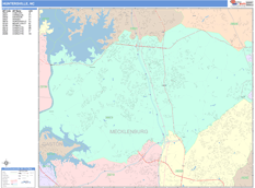 Huntersville Digital Map Color Cast Style