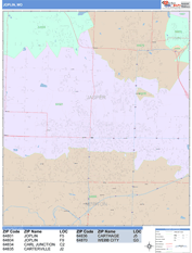 Joplin Digital Map Color Cast Style