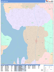 Kirkland Digital Map Color Cast Style