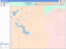 Lakeville Digital Map Color Cast Style