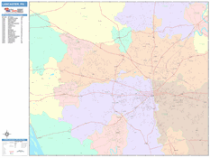 Lancaster Digital Map Color Cast Style