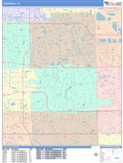 Lauderhill Digital Map Color Cast Style