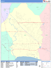 Lehi Digital Map Color Cast Style