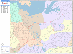 Lewisville Digital Map Color Cast Style