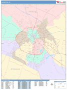 Lexington Digital Map Color Cast Style