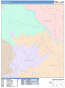 Lynchburg Digital Map Color Cast Style