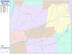 Manchester Digital Map Color Cast Style