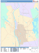 Manchester Digital Map Color Cast Style