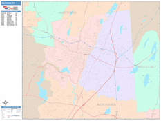 Meriden Digital Map Color Cast Style