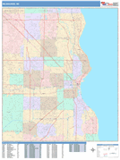 Milwaukee Digital Map Color Cast Style