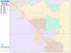 Modesto Digital Map Color Cast Style