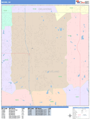 Moore Digital Map Color Cast Style