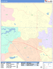 O'Fallon Digital Map Color Cast Style