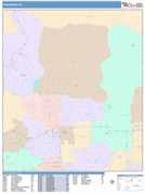 Pasadena Digital Map Color Cast Style