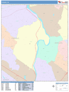 Passaic Digital Map Color Cast Style