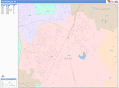 Pflugerville Digital Map Color Cast Style