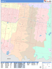 Pharr Digital Map Color Cast Style