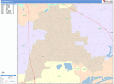 Placentia Digital Map Color Cast Style