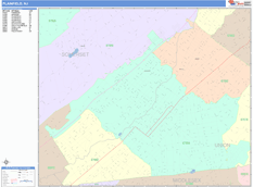 Plainfield Digital Map Color Cast Style
