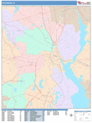 Providence Digital Map Color Cast Style