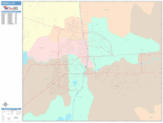 Pueblo Digital Map Color Cast Style