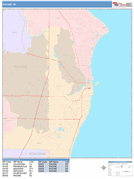 Racine Digital Map Color Cast Style