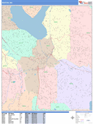 Renton Digital Map Color Cast Style