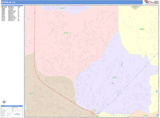 Rocklin Digital Map Color Cast Style