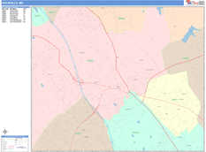 Rockville Digital Map Color Cast Style