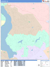 Sammamish Digital Map Color Cast Style