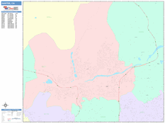 Santee Digital Map Color Cast Style