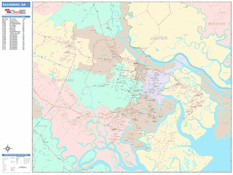 Savannah Digital Map Color Cast Style
