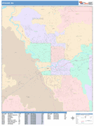 Spokane Digital Map Color Cast Style